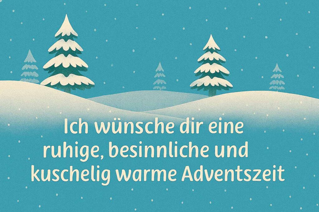 Ich wünsche dir eine besinnliche Adventszeit