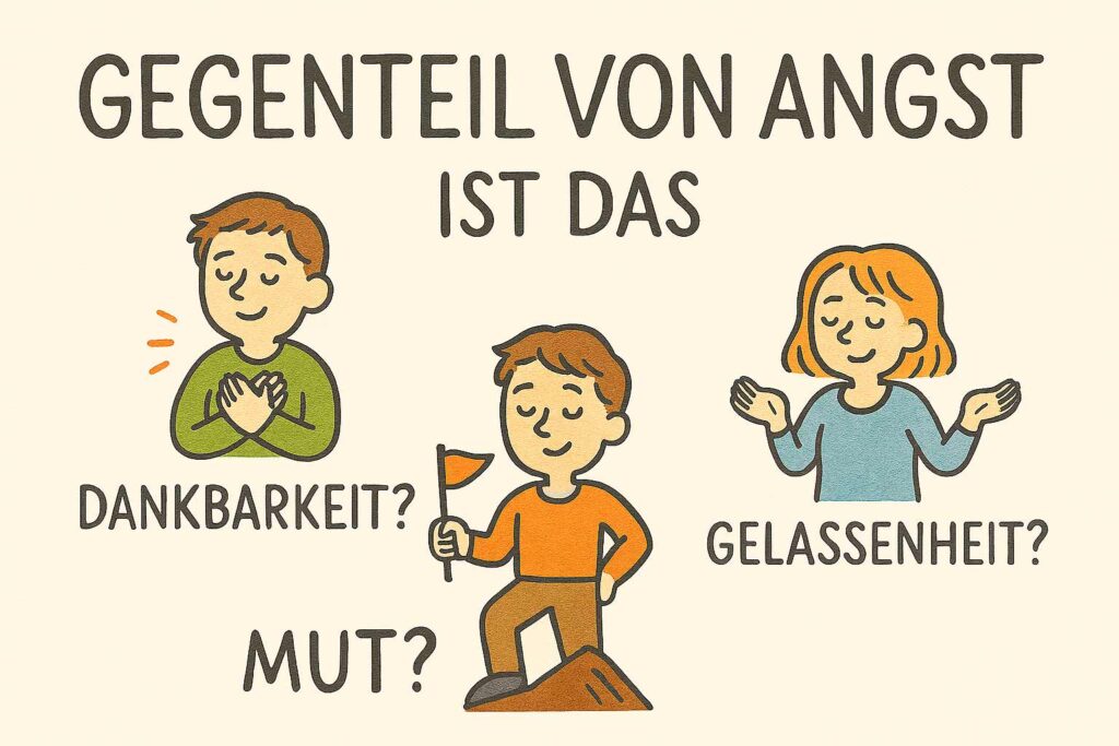 Was ist das Gegenteil von Angst?