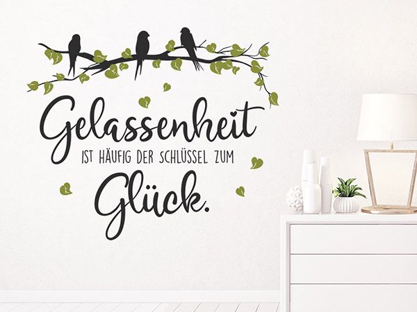 Gelassenheit ist häufig der Schlüssel zum Glück