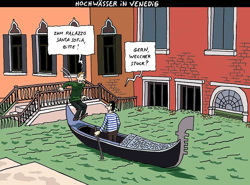 Gondel, welcher Stock