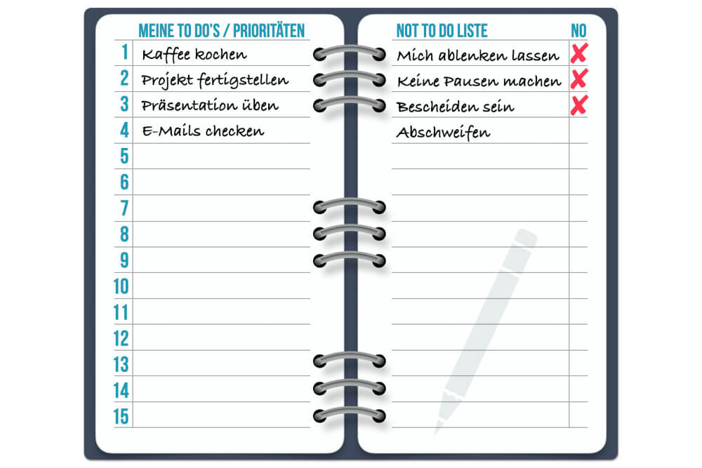 To Do's + Not To Do's Beispiele