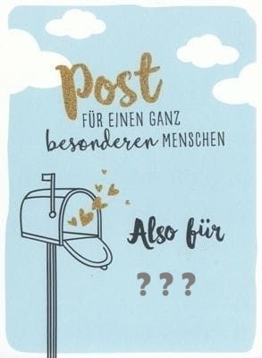 Post für einen ganz besonderen Menschen