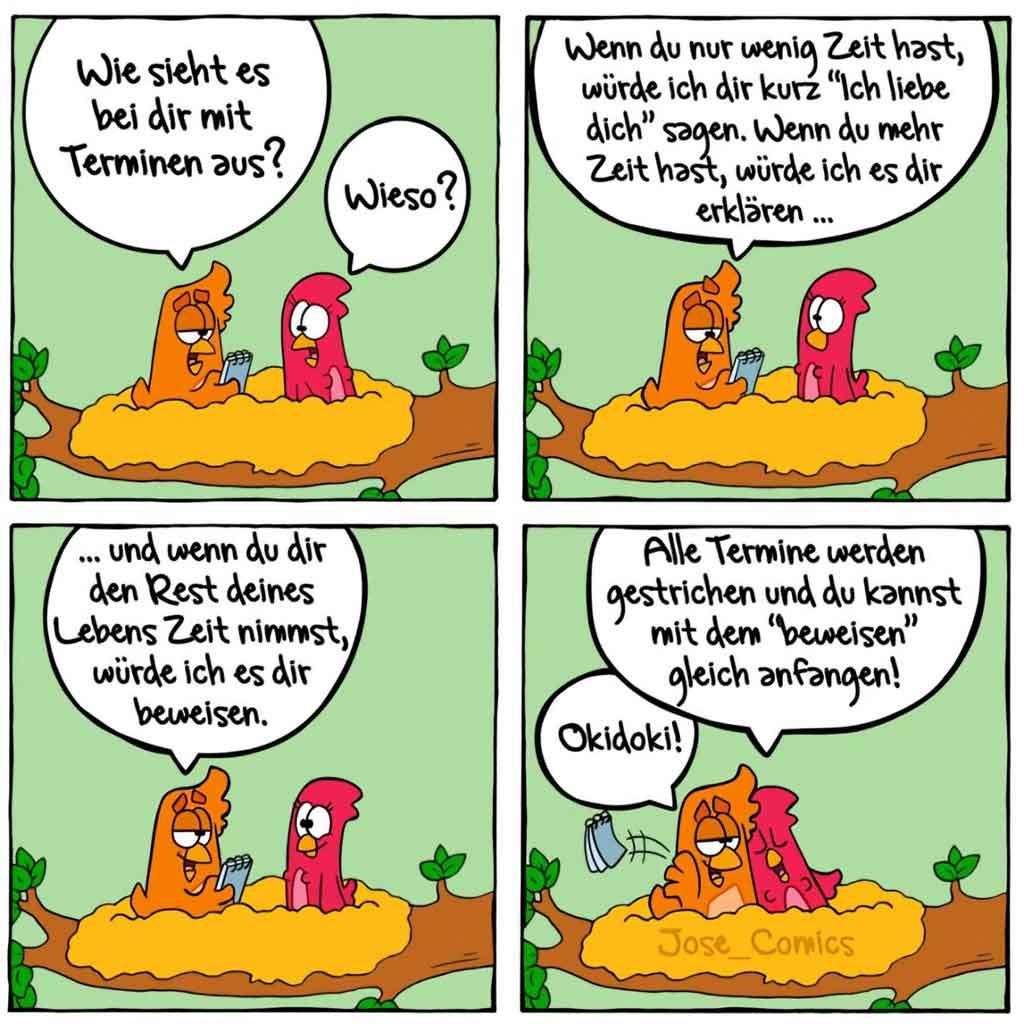 Wie sieht es bei dir mit Terminen aus?